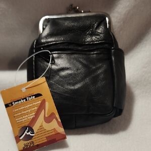 Black Leather Mini Bag